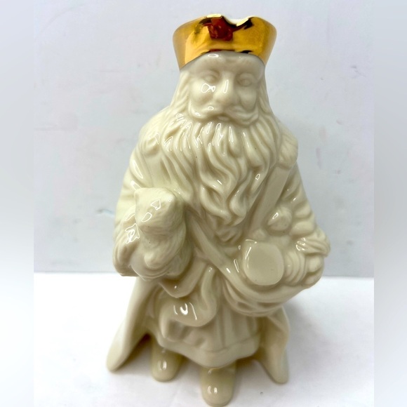 Lenox Porcelain Old World Santa Claus 24kt Gold Accent Christmas Statue Figurine - Picture 3 of 10